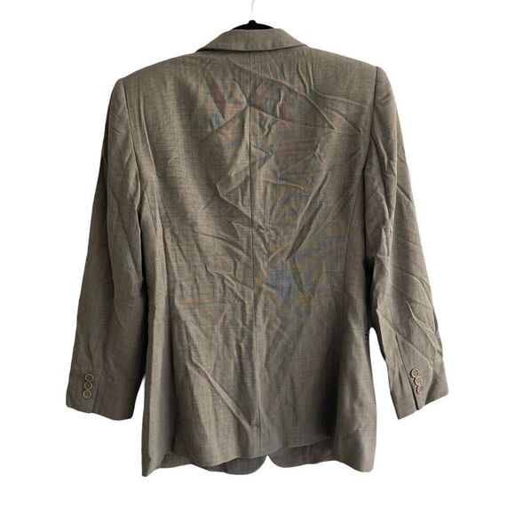 GIORGIO ARMANI Classico Wool Long Blazer Jacket Tan 44 - Picture 5 of 12